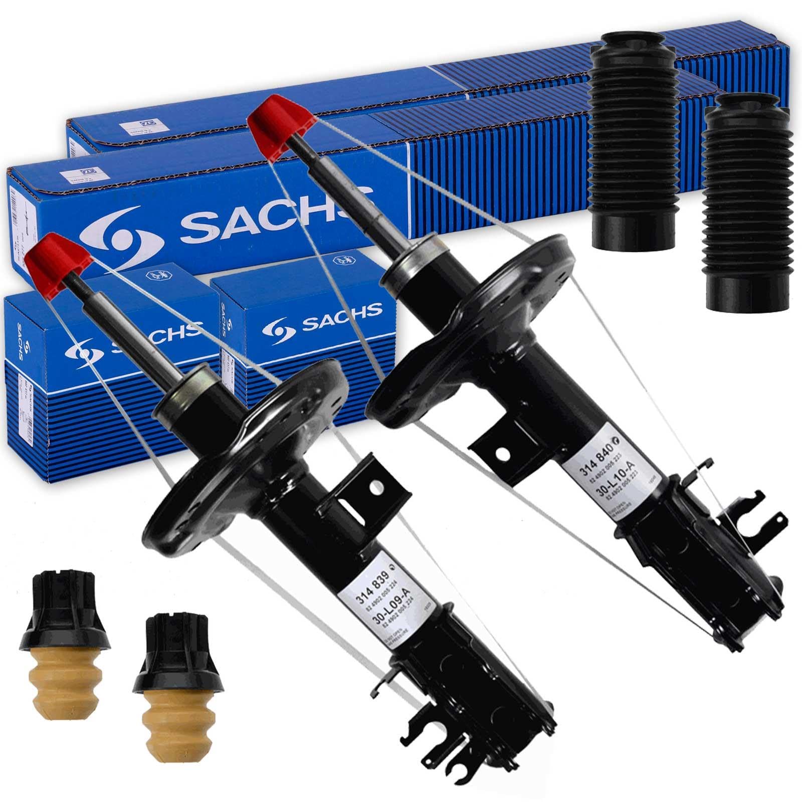 2x SACHS Gasdruck Stoßdämpfer + Protection-Kit vorne für 500 C (312) von BandelOne