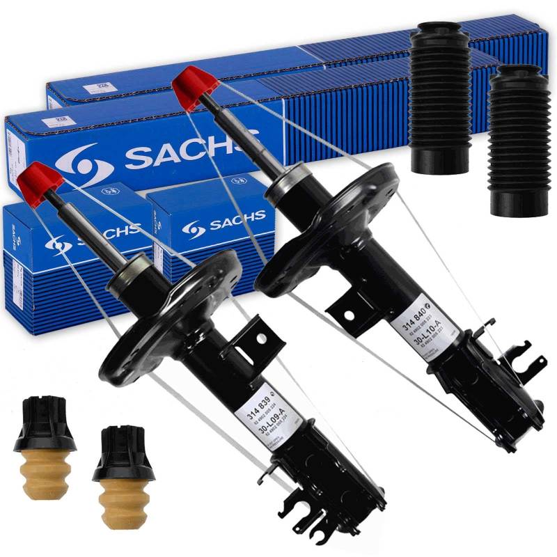 2x SACHS Gasdruck Stoßdämpfer + Protection-Kit vorne für 500 C (312) von BandelOne