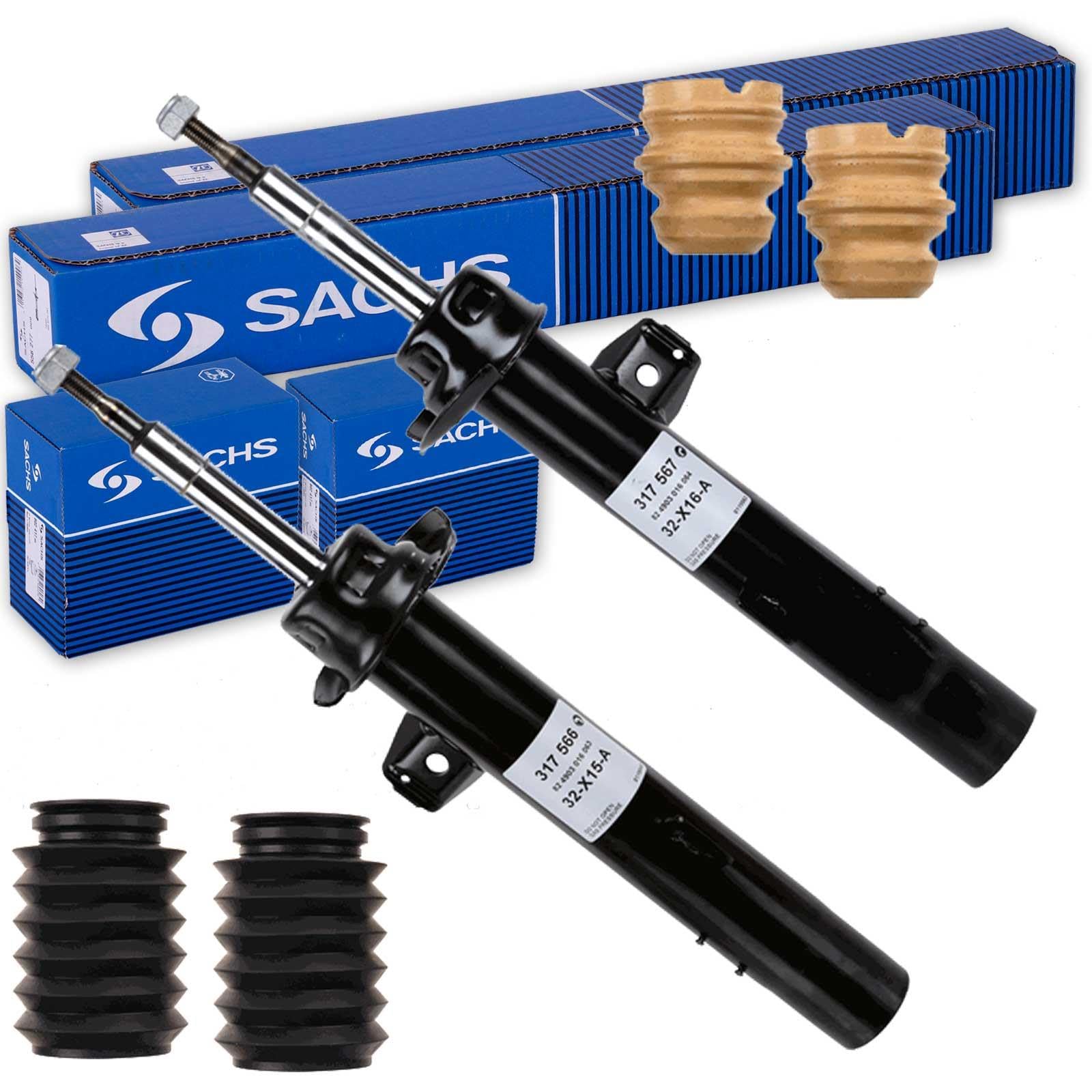 2x SACHS Stoßdämpfer + PRO. VA passend für 1er E81 E82 E87 E88 AB BJ. 04 von BandelOne