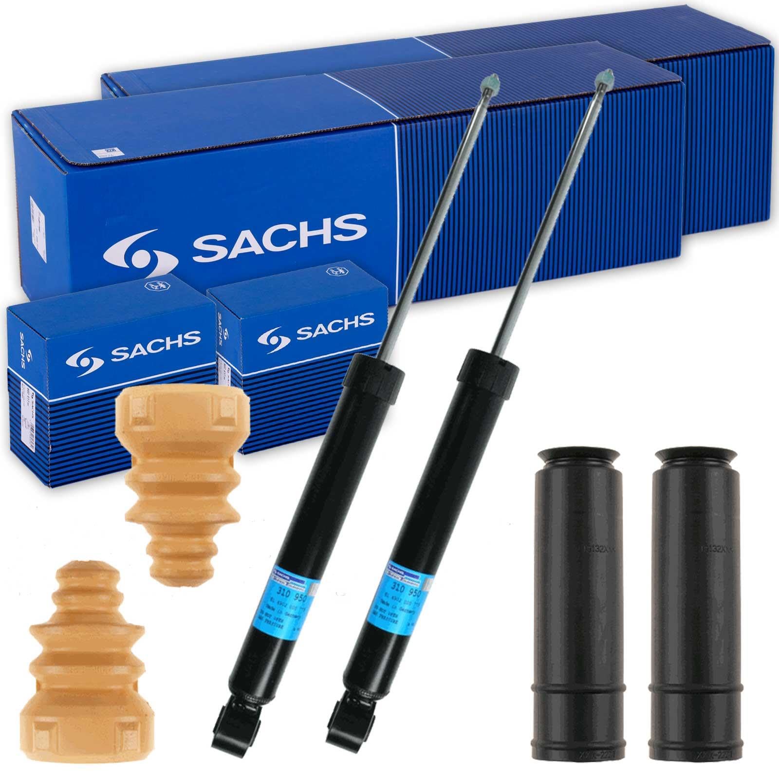 2x SACHS Stoßdämpfer + Protection-Kit hinten für Golf 5 6 Octavia von BandelOne