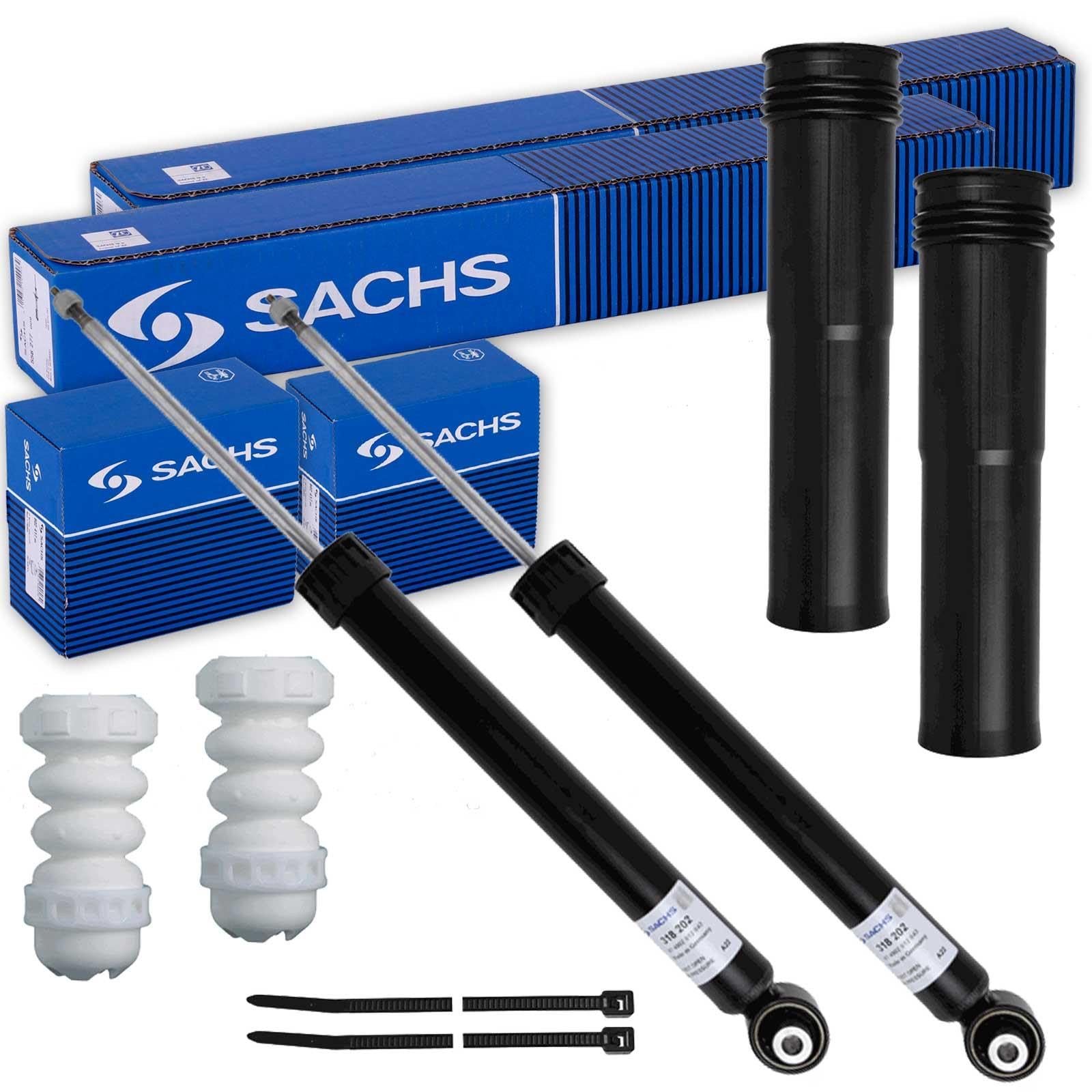 2x SACHS Stoßdämpfer + Protection-Kit hinten für Golf 7 Passat Octavia von BandelOne