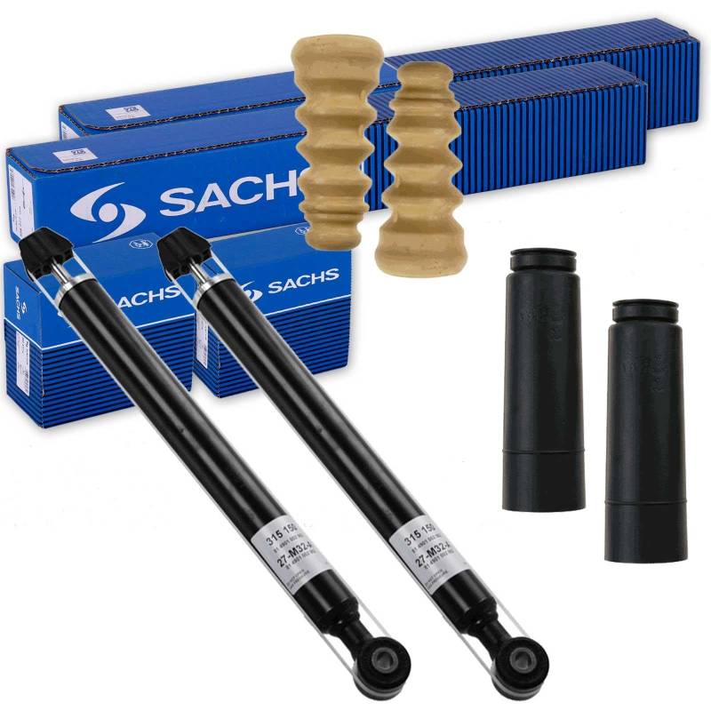 2x SACHS Stoßdämpfer + Protection-Kit hinten passend für Fiesta VI 2 von BandelOne