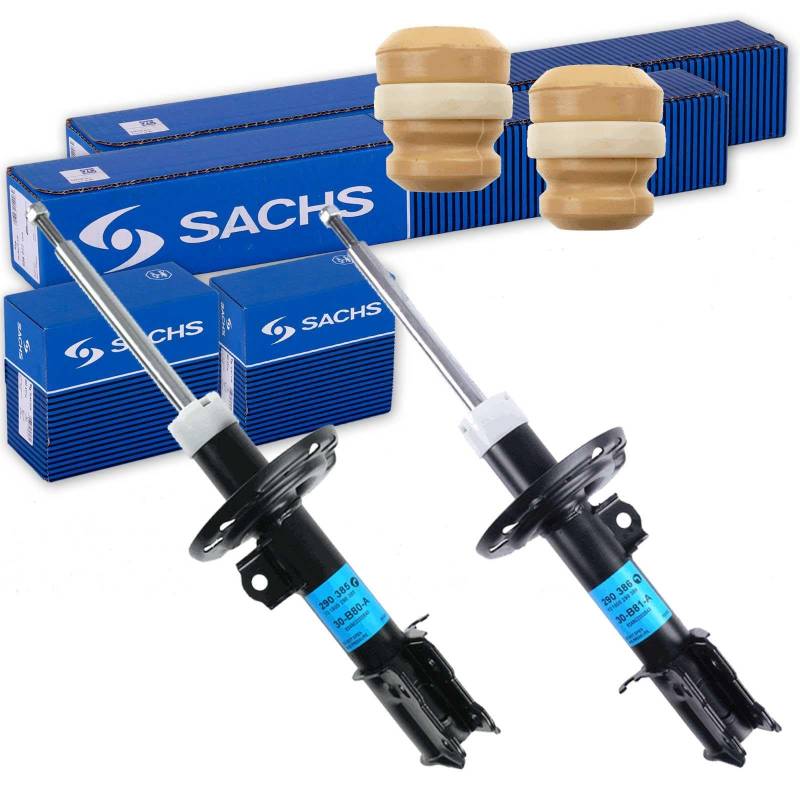 2x SACHS Stoßdämpfer + Service-Kit vorne passend für Corsa CCombo Meriva A von BandelOne