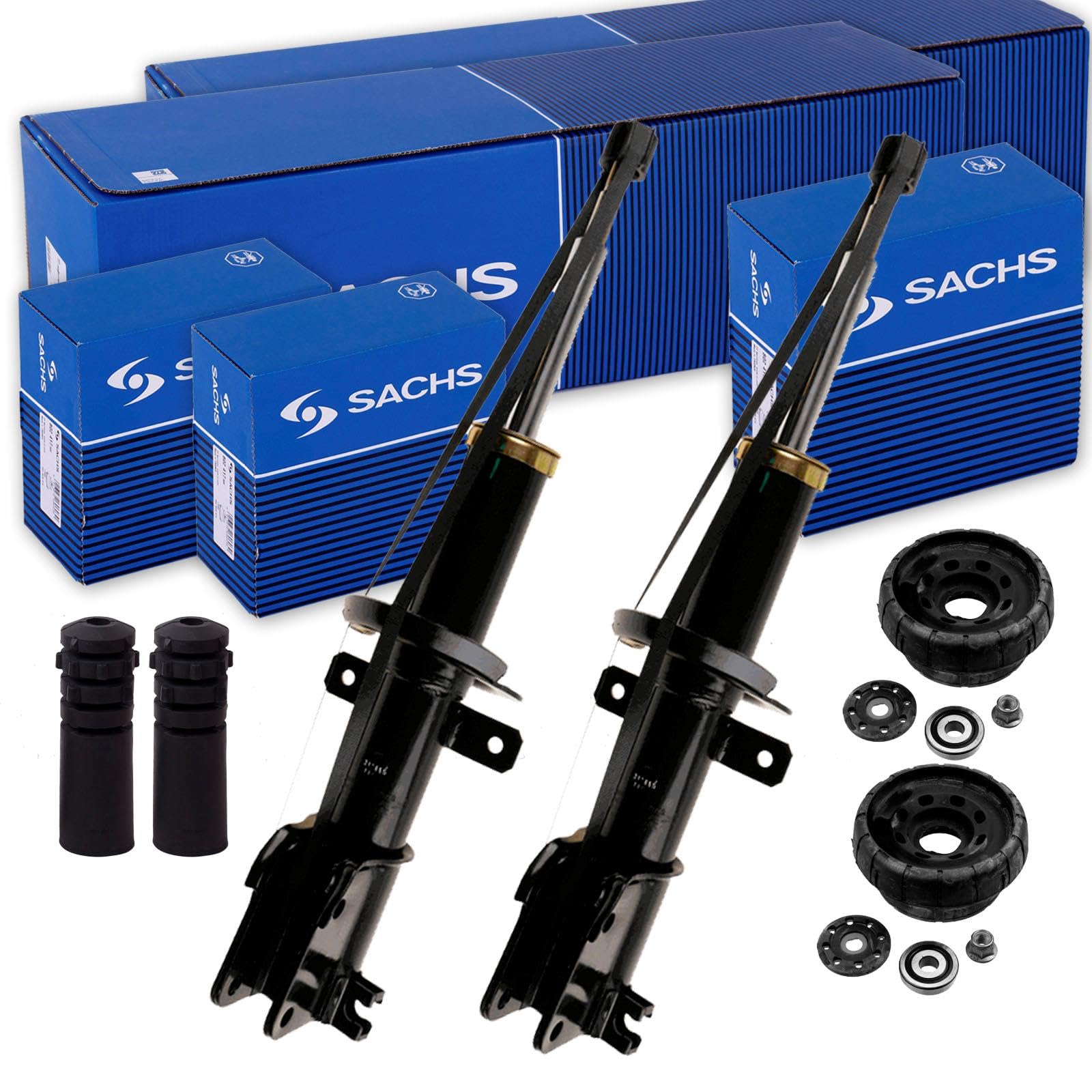 2x SACHS Stoßdämpfer Domlager + Protection-Kit vorne für von BandelOne