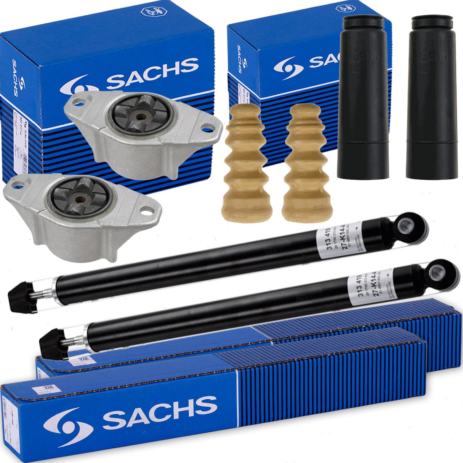 2x SACHS Stoßdämpfer hinten + Domlager + Protection-Kit passend für 3 BK 5 von BandelOne