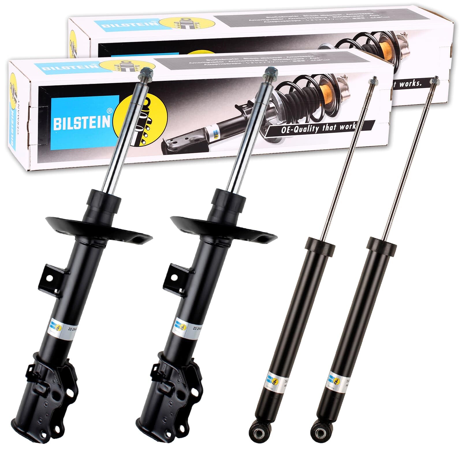 4x BILSTEIN B4 Stoßdämpfer vorne + hinten für A/B-Klasse W176 W246 CLA von BandelOne