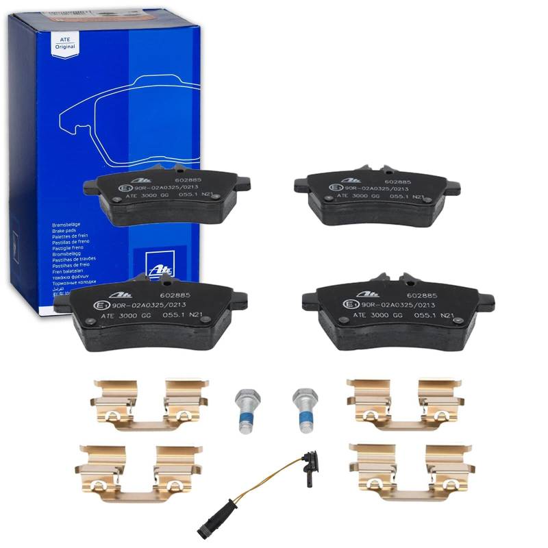 ATE Bremsbeläge vorne + hinten passend für A-Klasse W169 von BandelOne