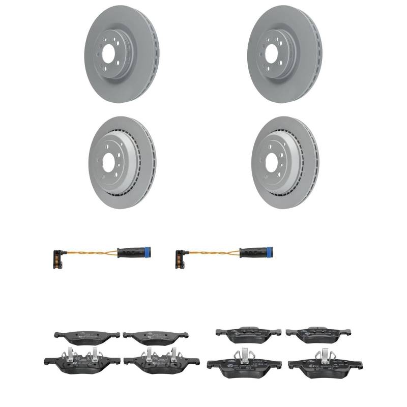 ATE Bremsscheiben + Beläge vorne + hinten passend für M/R/GL W164 W251 von BandelOne