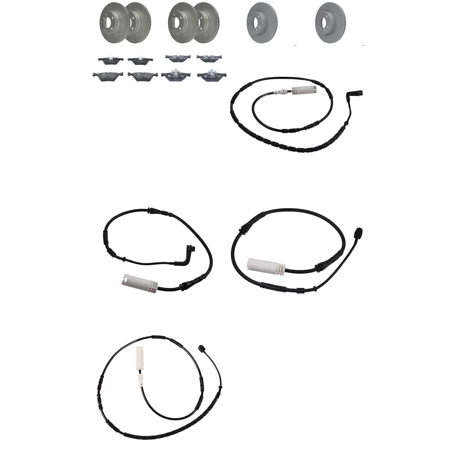 ATE Bremsscheiben + CERAMIC Beläge vorne + hinten passend für 3er E90 E91 E92 E93 von BandelOne