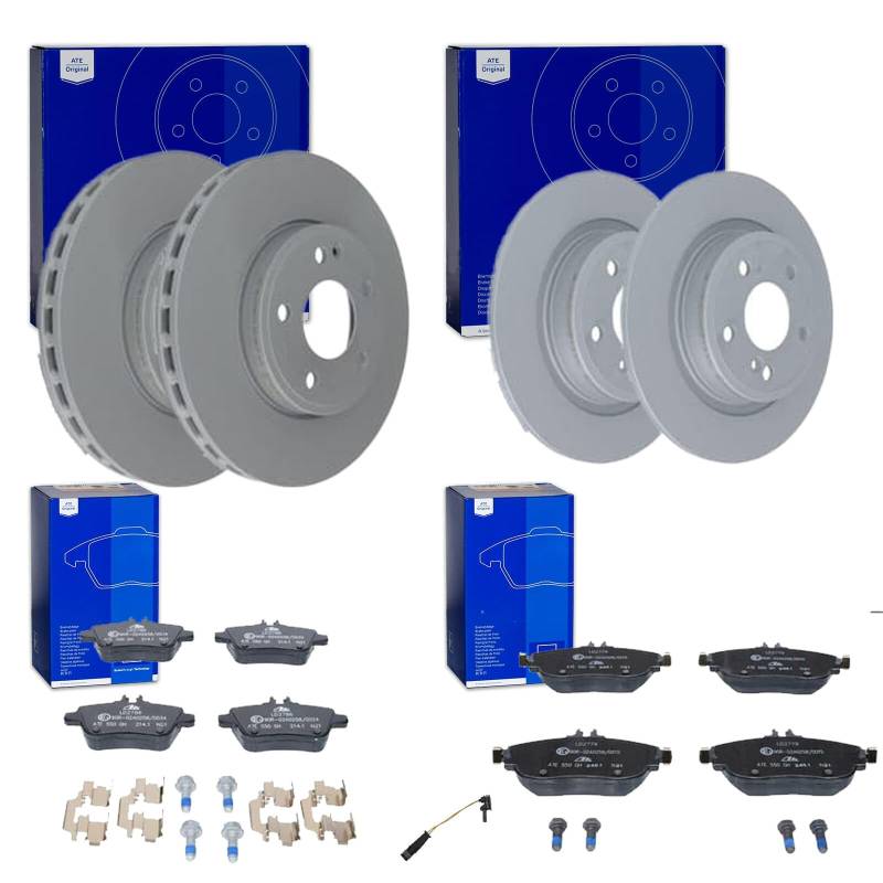 ATE Bremsscheiben + CERAMIC vorne + hinten passend für A/B-Klasse W176 W246 GLA von BandelOne