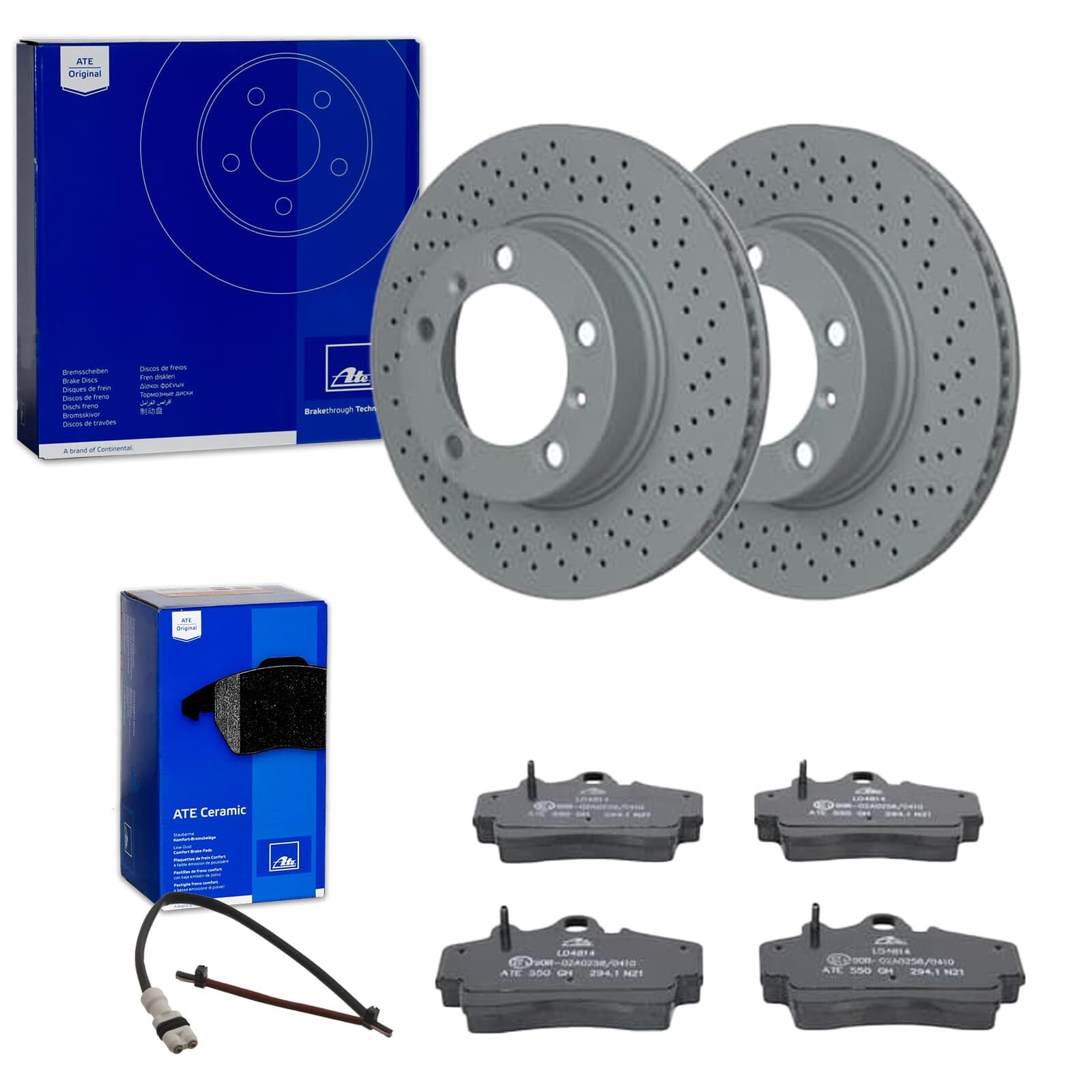 ATE Bremsscheiben 298mm + CERAMIC vorne passend für 987 CAYMAN BOXSTER von BandelOne