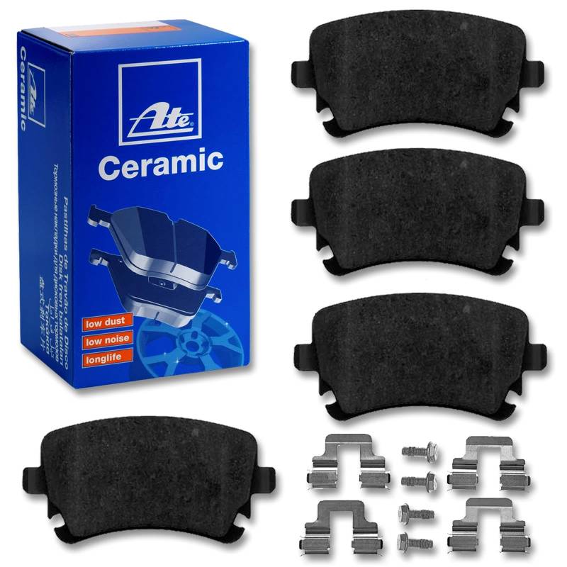 ATE CERAMIC Bremsbeläge hinten für Golf 5 6 Passat 3C Caddy 3 Jetta 3 von BandelOne