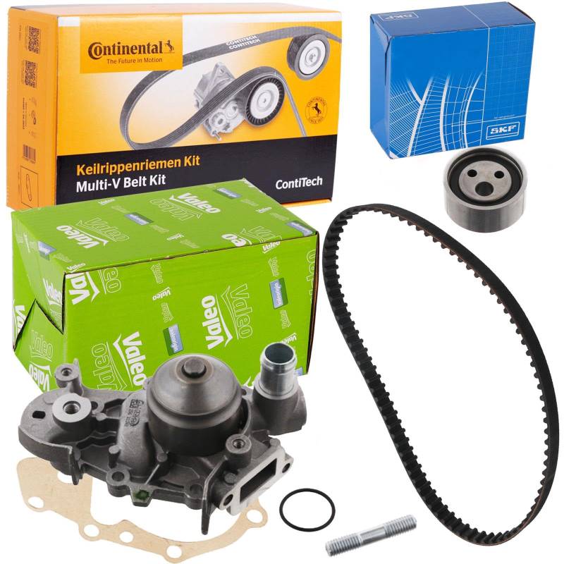 CONTI Zahnriemen + SKF Rolle + VALEO Wasserpumpe passend für 1.2 Twingo Clio von BandelOne