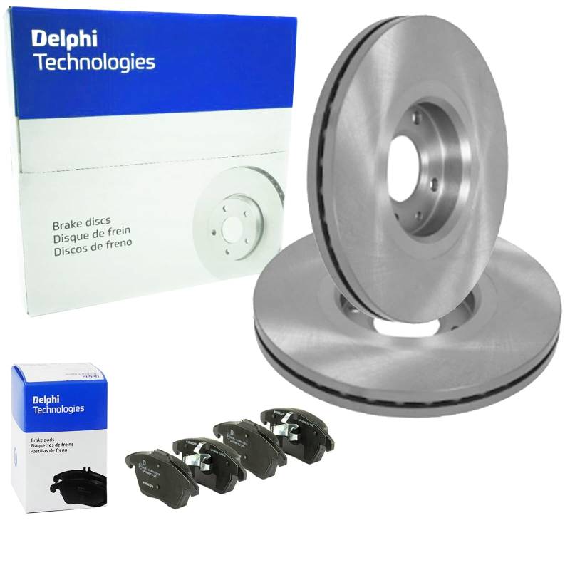 DELPHI Bremsscheiben 302mm + Beläge vorne passend für 207 307 C4 von BandelOne