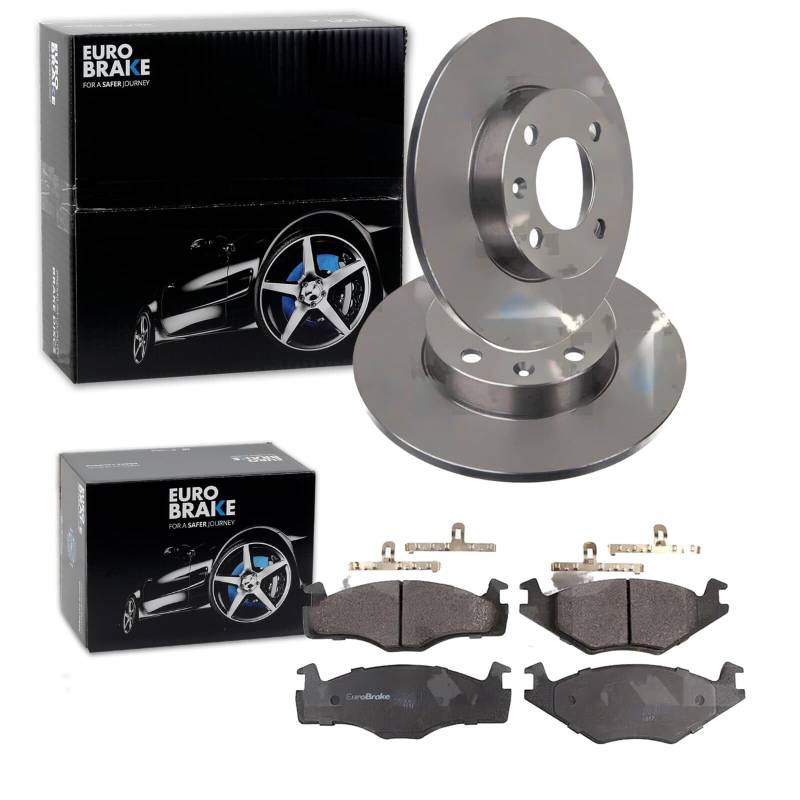 EUROBRAKE Bremsscheiben 239mm + Beläge vorne für Polo DERBY 86C IBIZA von BandelOne