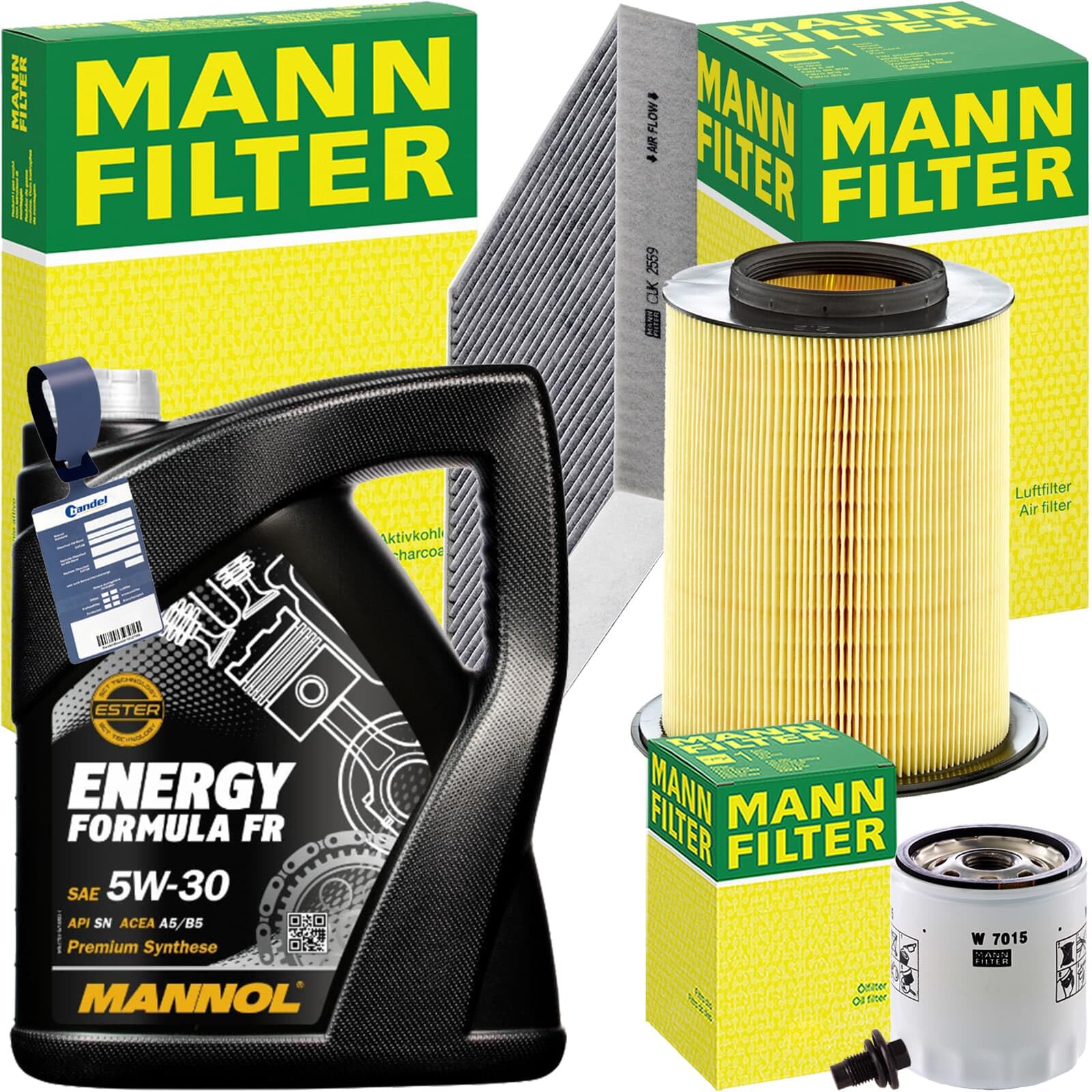 Inspektionspaket + 5W30 Motoröl passend für C-Max DM2 1.8 + 2.0 + LPG von BandelOne