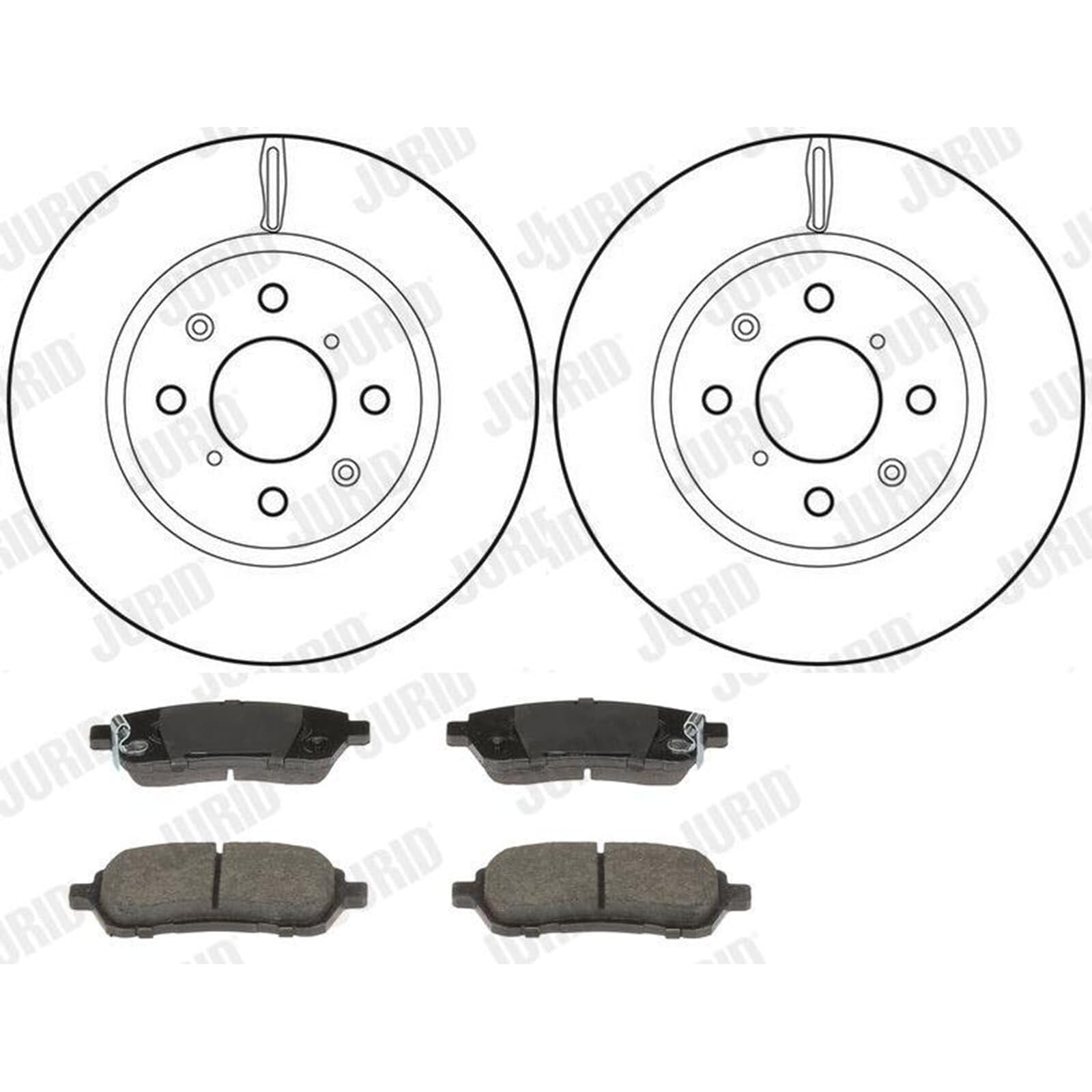 JURID Bremsscheiben 256mm + Beläge vorne passend für SWIFT 5 V FZ NZ von BandelOne