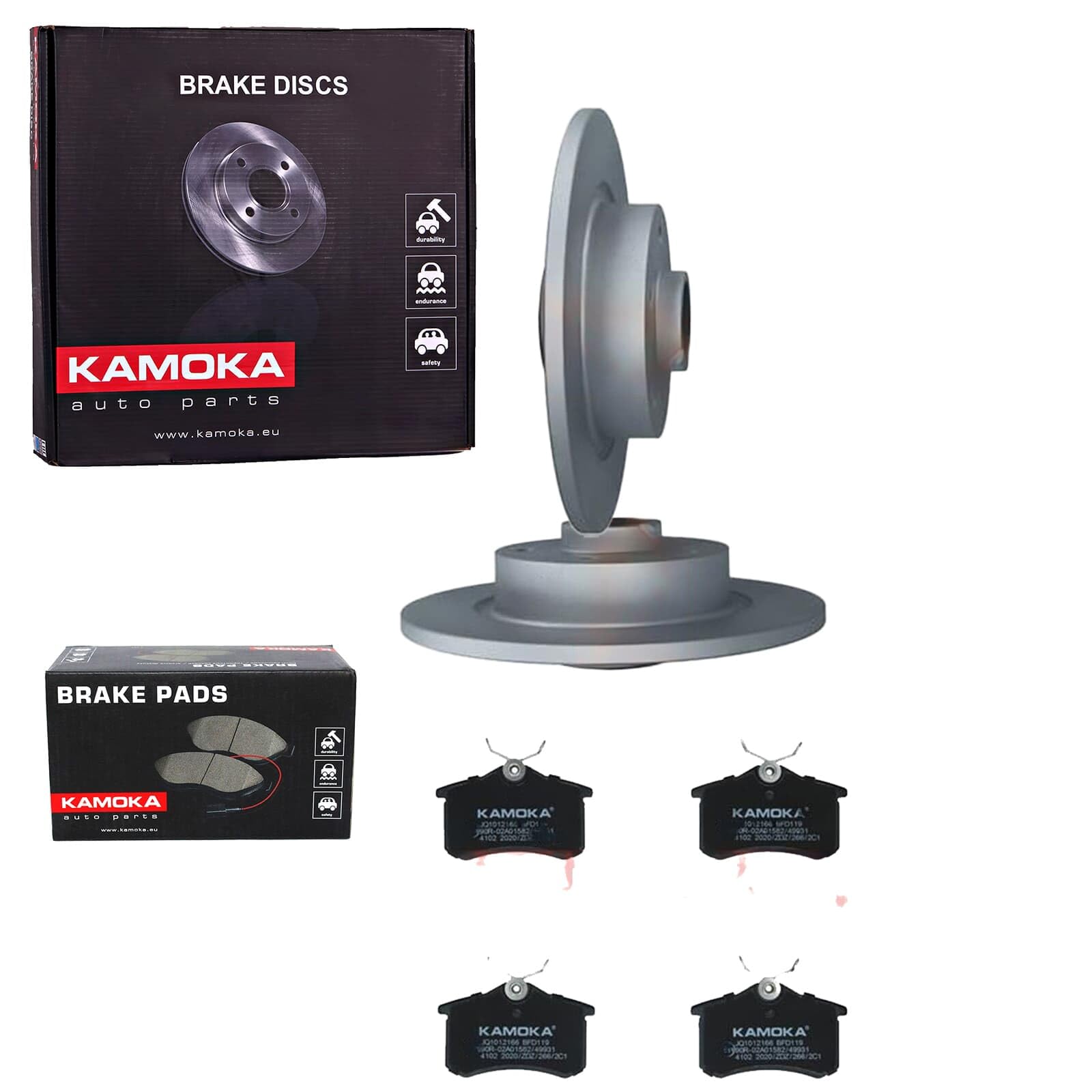 KAMOKA Bremsenset 274mm hinten passend für Grand SCENIC 3 + SCENIC 3 von BandelOne