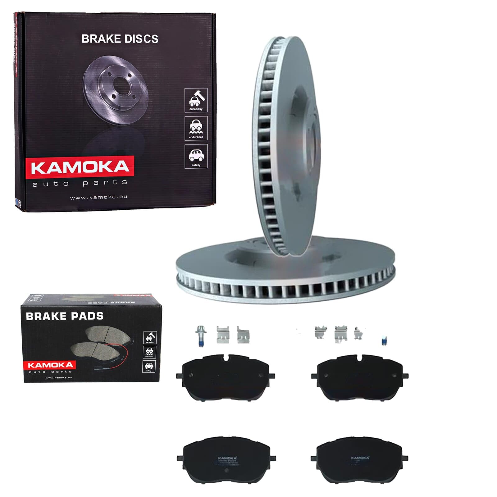 KAMOKA Bremsscheiben 330mm + Beläge vorne passend für C5 X DS7 DS9 von BandelOne