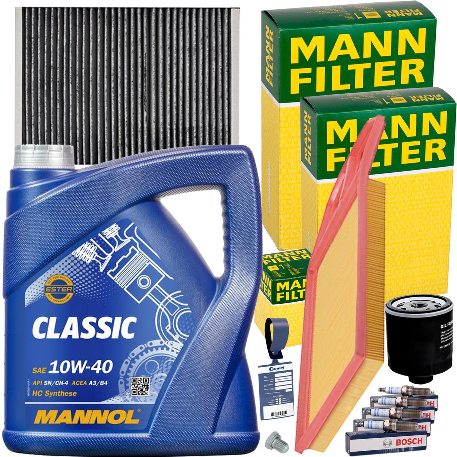 Mann + Mannol 10W40 passend für 1.4 + 1.6 + 16V Golf 4 Bora 1J Polo 6N2 LUPO von BandelOne