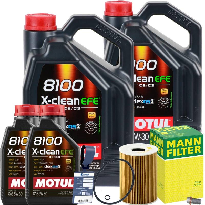 Ölfilter + X-CLEAN EFE 5W30 passend für W211 W164 X164 CDI von BandelOne