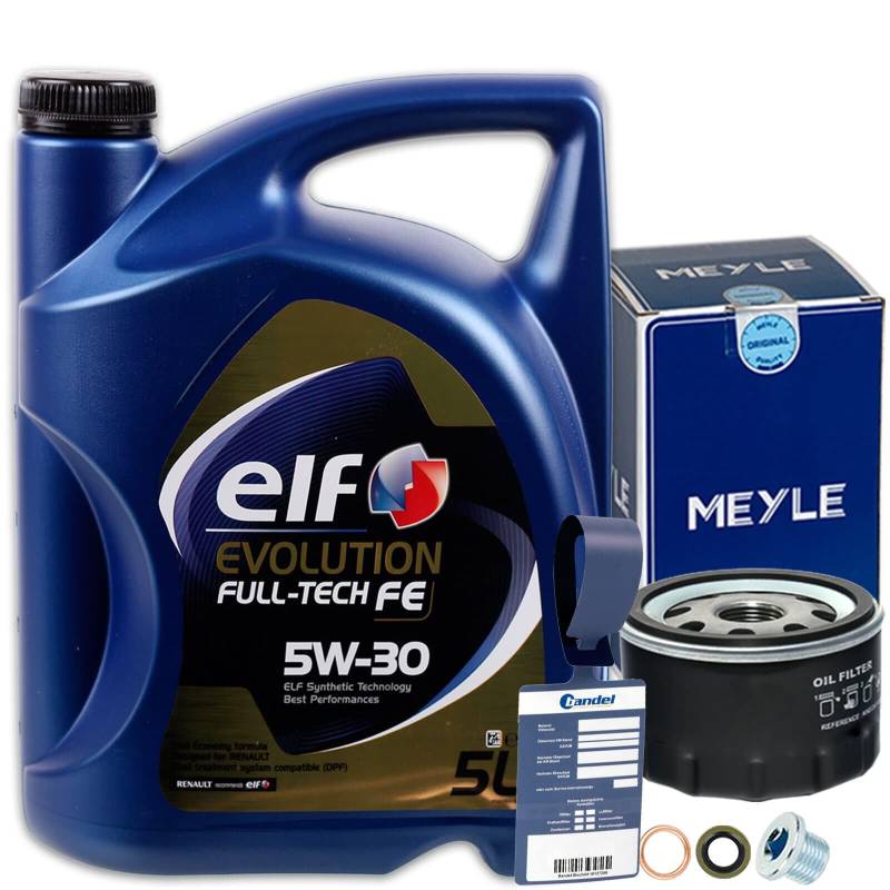 Ölfilter + 5W30 Öl für Sandero Logan Kangoo Clio 3 SCENIC von BandelOne