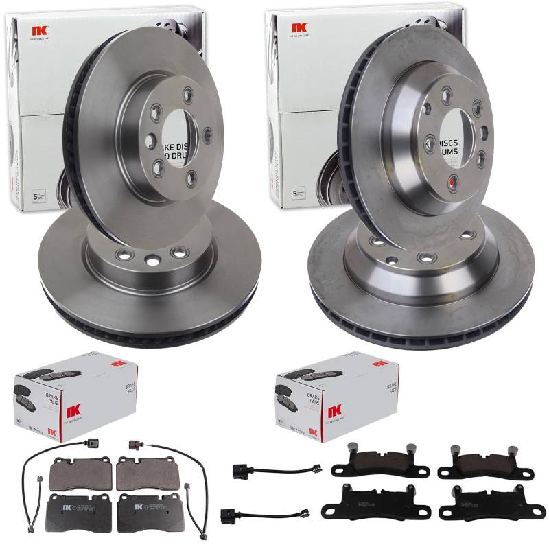 NK Bremsscheiben + Beläge vorne + hinten passend für 7P 2010-2018 von BandelOne