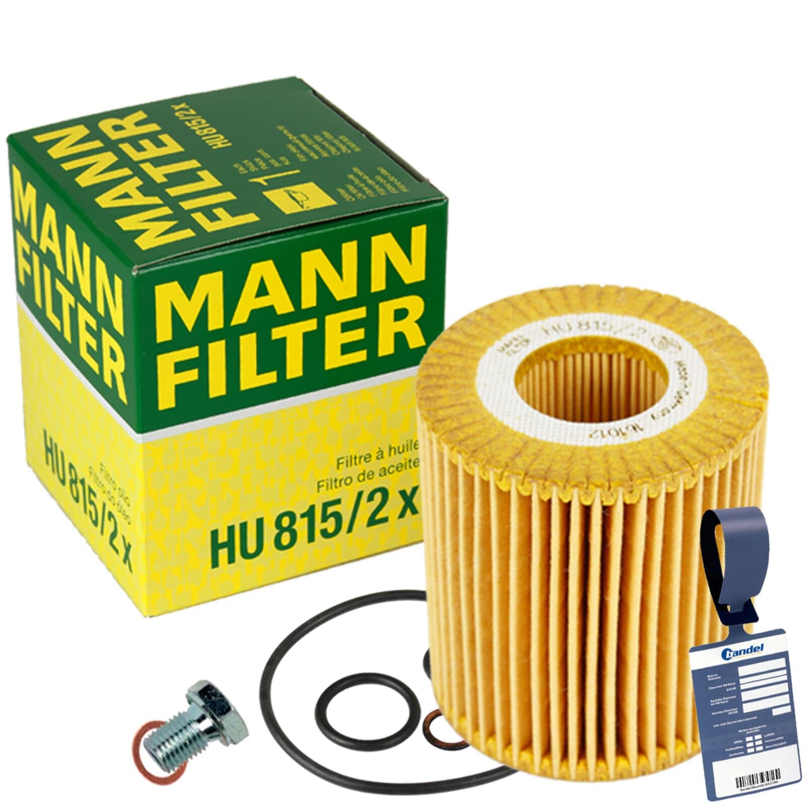 Öl-Filter Ölwechselset passend für 1er E87 3er E46 E90 X1 E84 von BandelOne