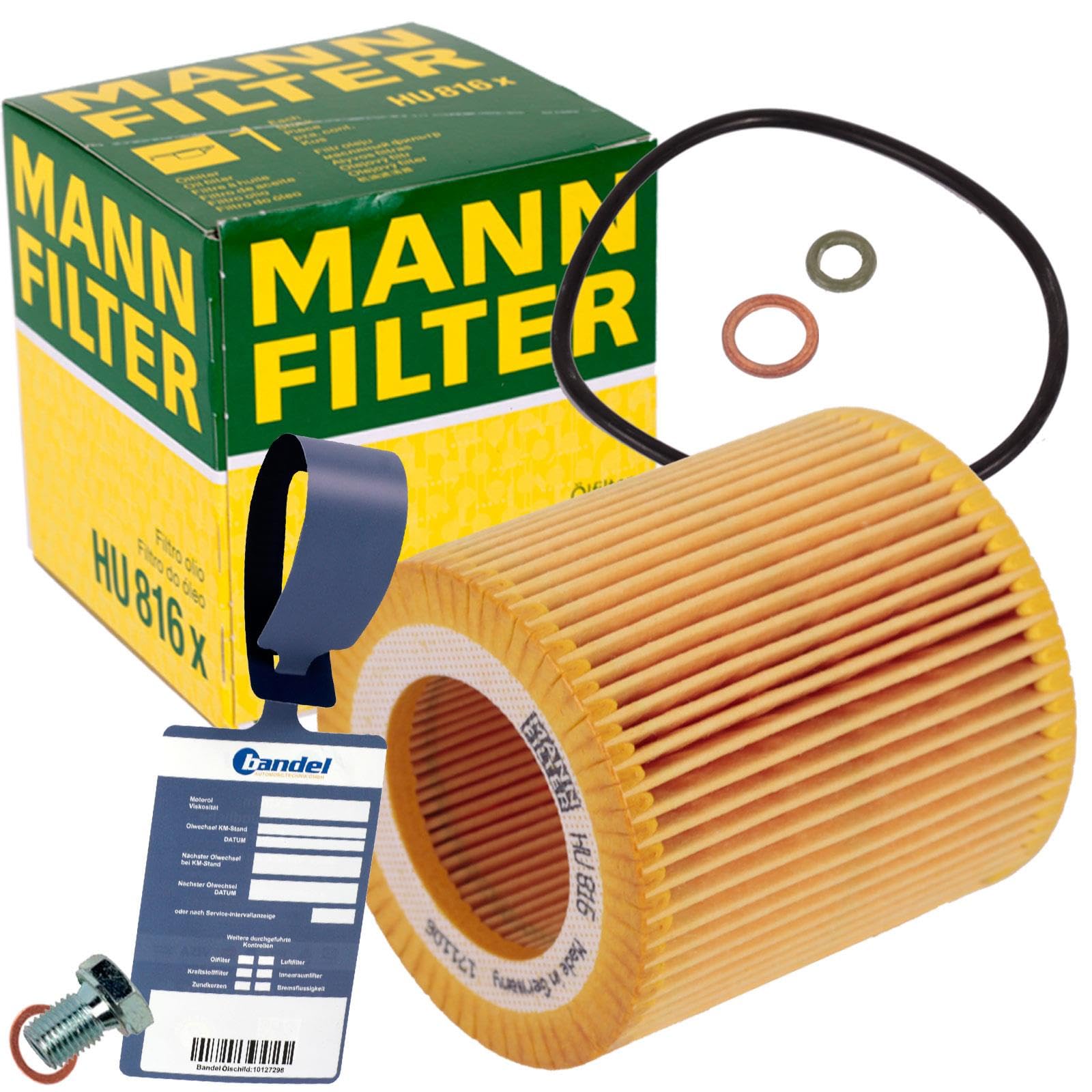 Ölfilter passend für 1er E81 82 F20 3er E90 F30 4er F32 36 5er E60 F10 von BandelOne