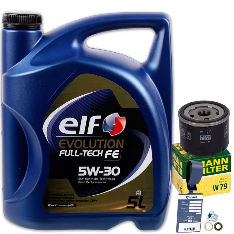 Ölfilter + 5W30 für dci Duster Clio 3 MODUS SCENIC 1 2 3 von BandelOne