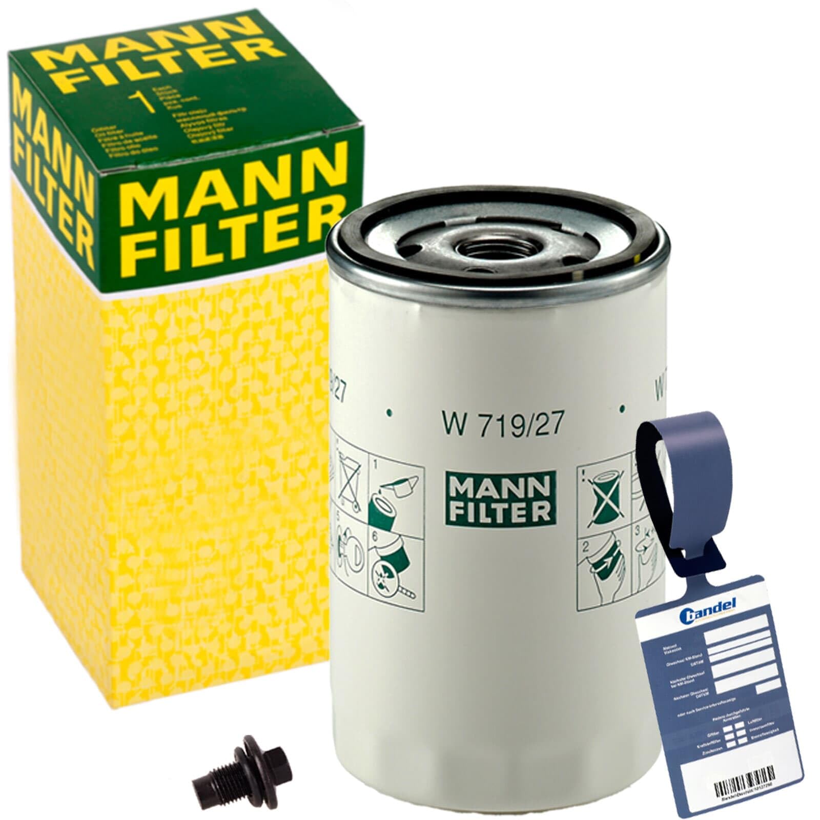 Ölfilter-Set Ölwechselset passend für Fiesta 4 + 5 Focus Mondeo 1 + 2 von BandelOne