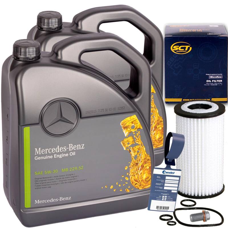 Ölwechselpaket + 5W30 Öl für C E Klasse W S 203 204 210 211 W639 von BandelOne