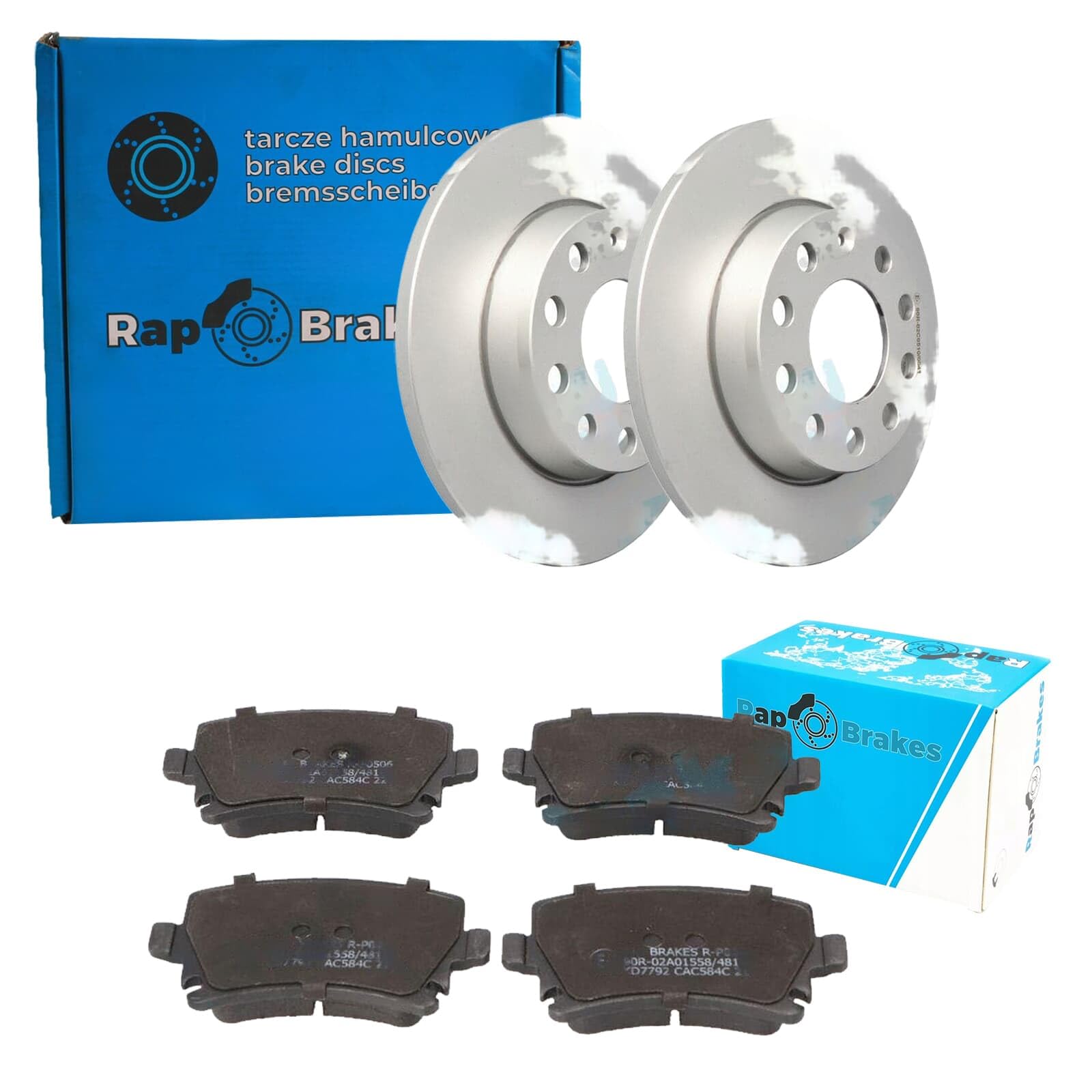 RAP BRAKES Bremsenset 255mm hinten passend für A4 8E B6 B7 + EXEO 3R von BandelOne