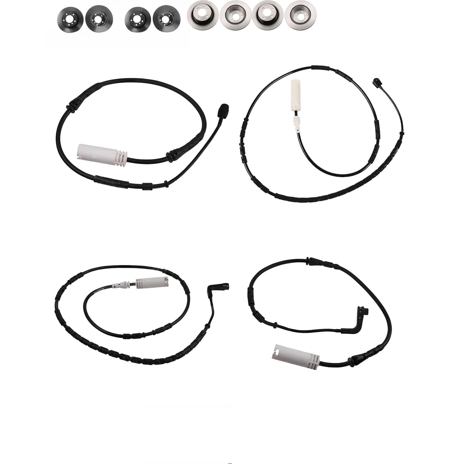 TRW Bremsscheiben + Beläge vorne + hinten passend für 1er E82 E88 118i 118d von BandelOne