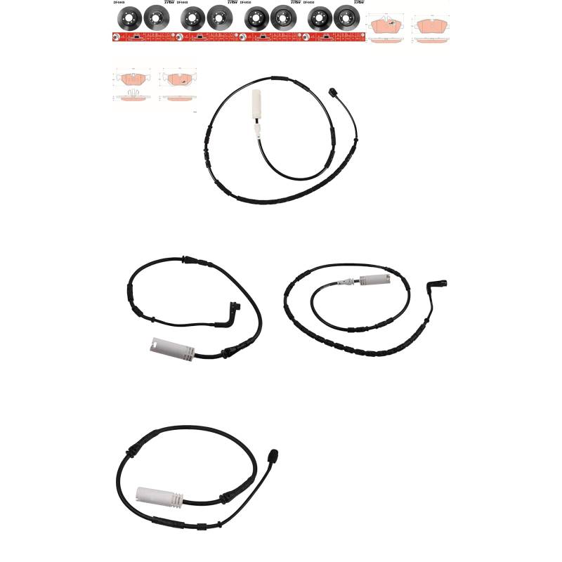 TRW Bremsscheiben + Beläge vorne + hinten passend für 1er E87 E81 nur 118d von BandelOne