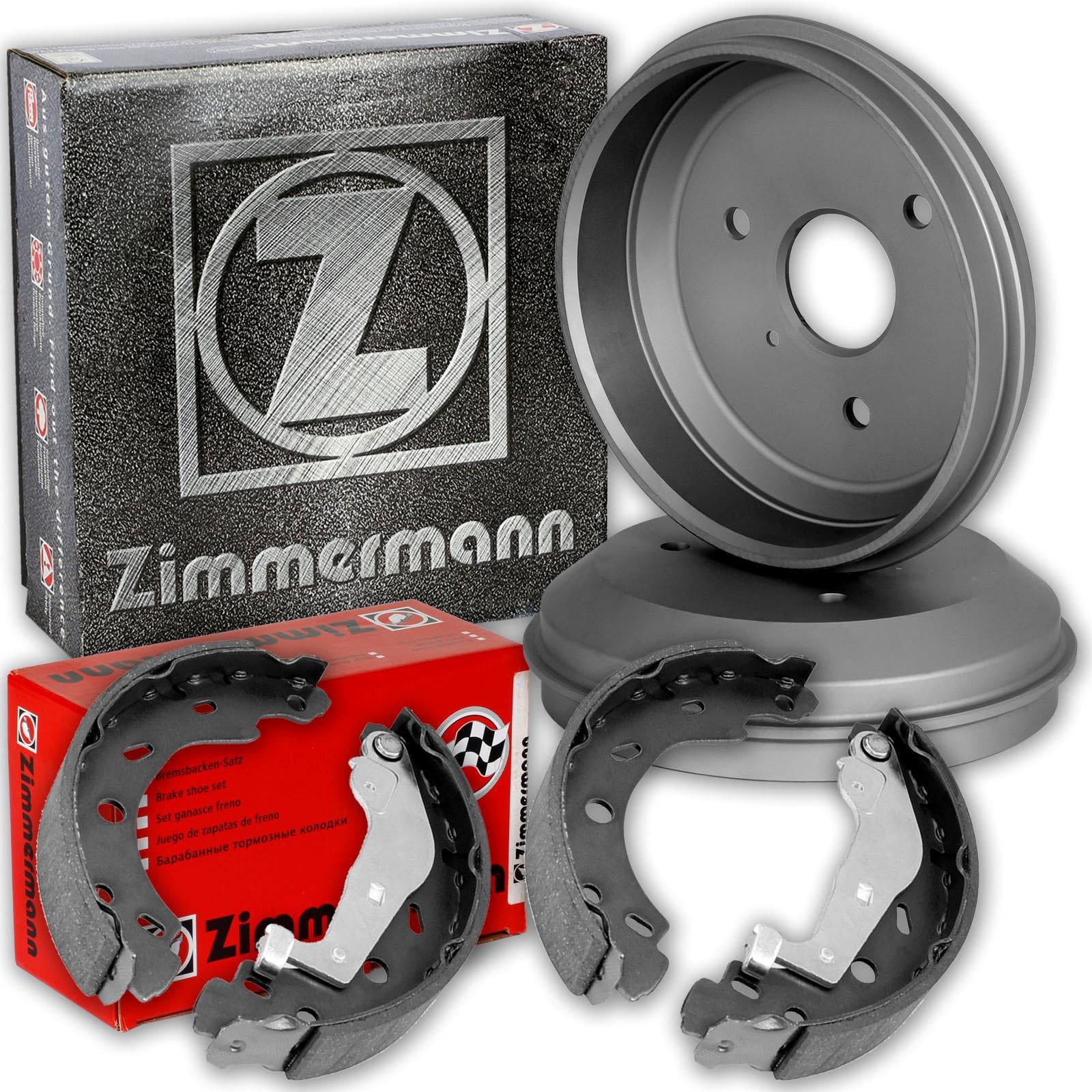 Zimmermann Bremstrommeln + Backen passend für 450 451 452 ForTwo Cabrio von BandelOne