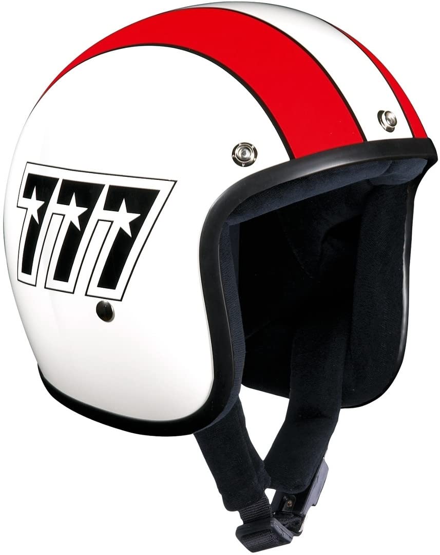 Bandit Jet 777 Jethelm (White/Red,XL (61/62)) von Band-It