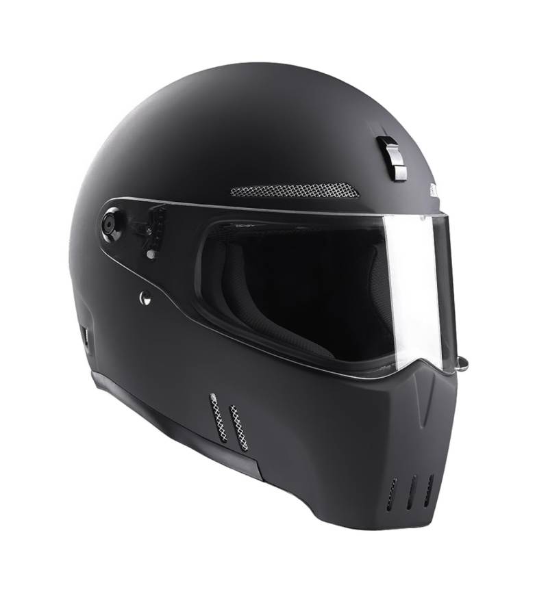 Bandit Alien II Motorradhelm, schwarz matt, M (57/58) von BAND-IT