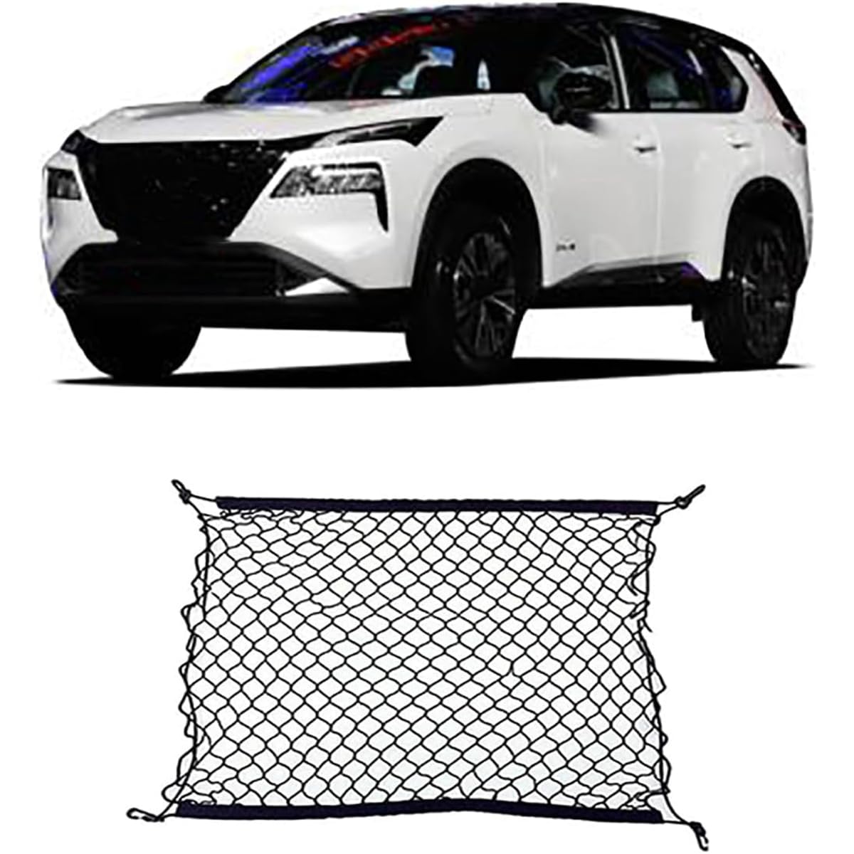 Auto Kofferraumnetz Gepäcknetz für Nissan X-Trail T32 XTRAIL Rogue 2014~2020, Aufbewahrung Netz Car Storage Lagerung Mesh Organizer Innenzubehör von Bangquan