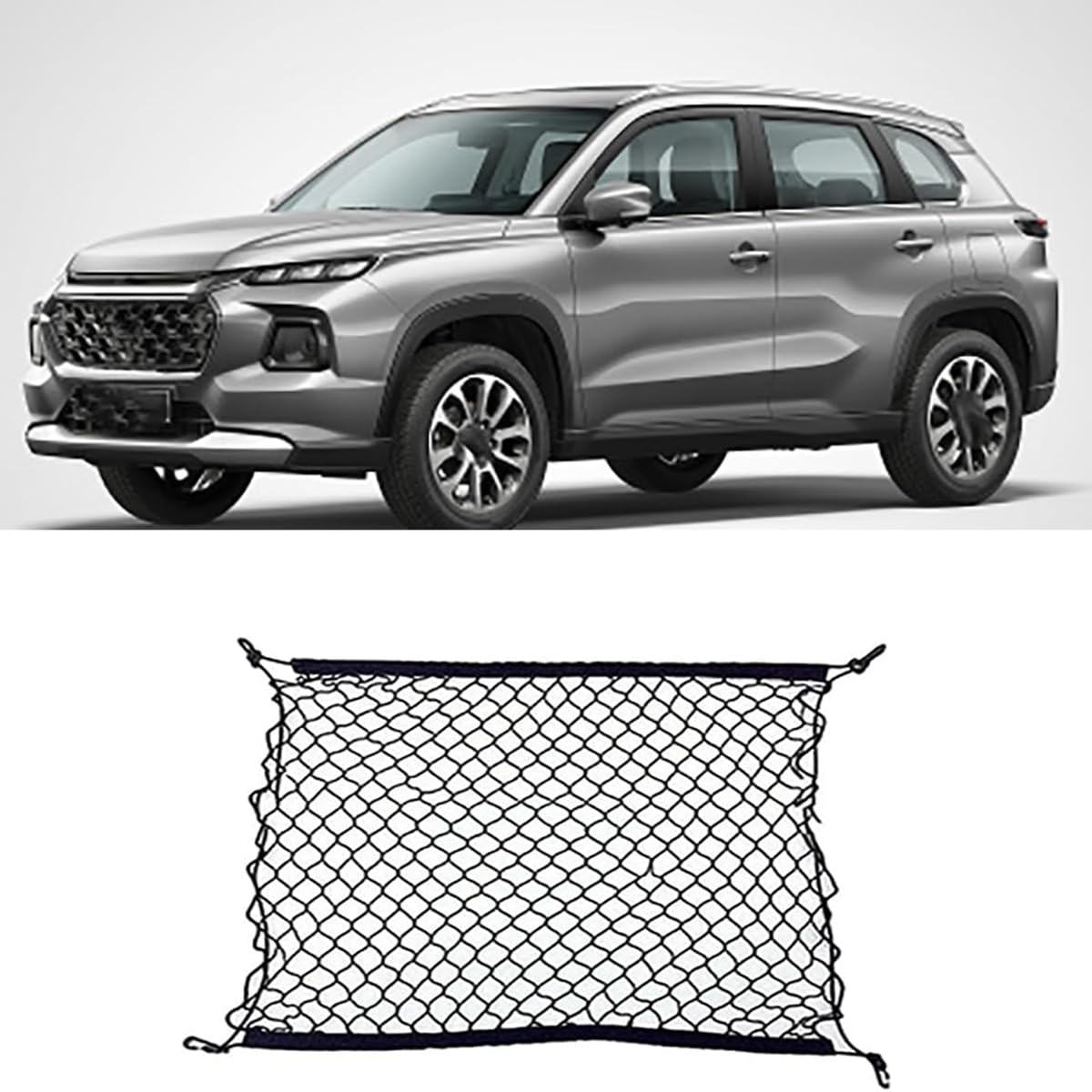 Auto Kofferraumnetz Gepäcknetz für Suzuki Vitara Escudo LY 2016 2019 IV 4 2015~2023, Aufbewahrung Netz Car Storage Lagerung Mesh Organizer Innenzubehör von Bangquan