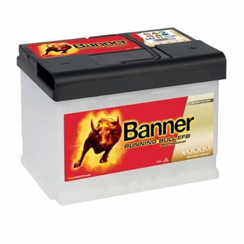 Banner EFB PRO 56511 Start-Stopp Running Bull 12V 65Ah 640A Autobatterie von Banner