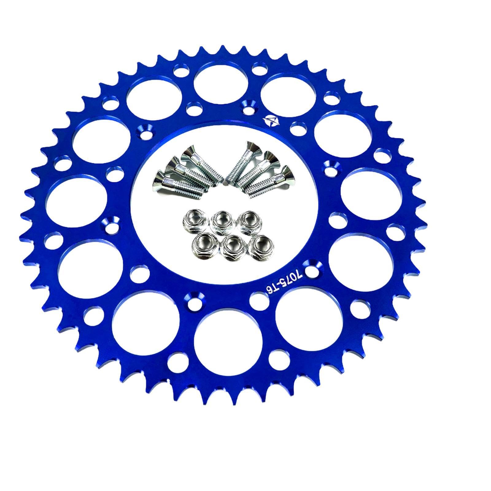 Baoblaze Reparaturteil für das hintere Kettenrad, 13 cm, Zubehör, Yz 250F Wr 450F Wr 250 Yz 426F Wr 250F, Blau 50t von Baoblaze