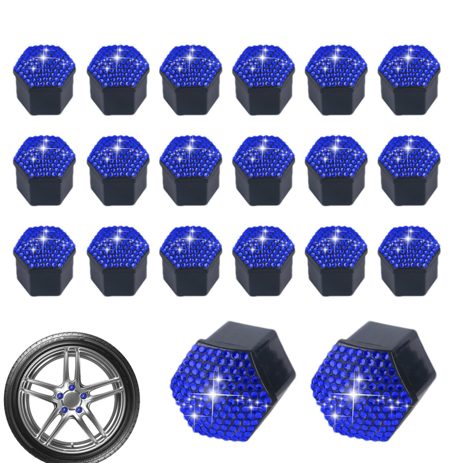 Baoqifong Ventilschaftkappen, Autoreifen-Ventilkappen - Dekorative Kappen Reifenkappen 20 Stück - Universelle, Kratzfeste Vorbauabdeckungen für SUVs, LKWs, Fahrräder, Autos, Motorräder von Baoqifong