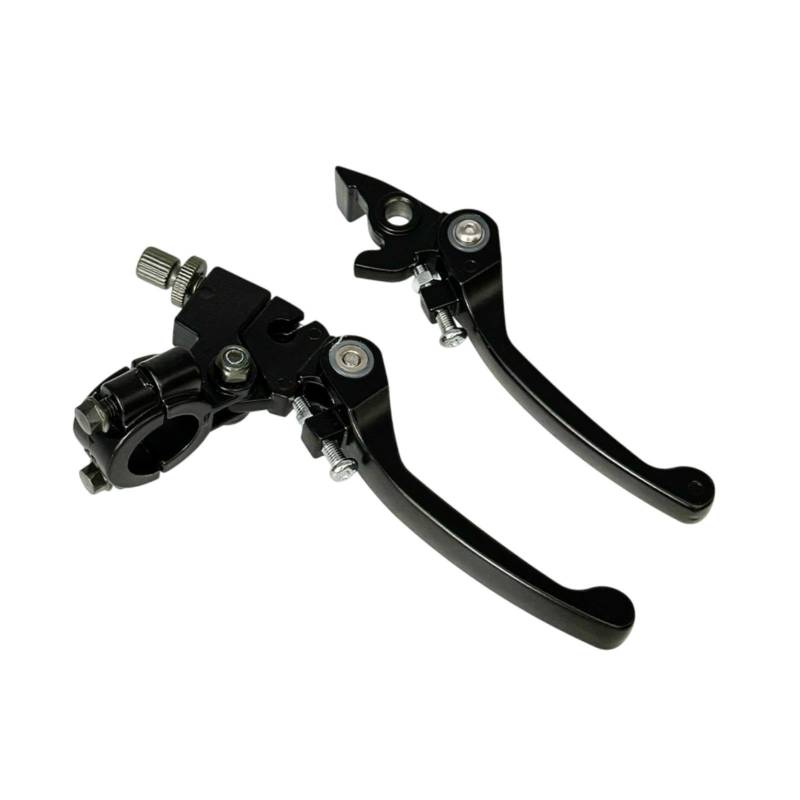 BaotyJie 2 stück Motorrad Bremse Kupplung Hebel Kupplung Bremshebel Kit 7/8 Zoll Einstellbare Aluminium Legierung Zubehör Vielseitig, Schwarz von BaotyJie