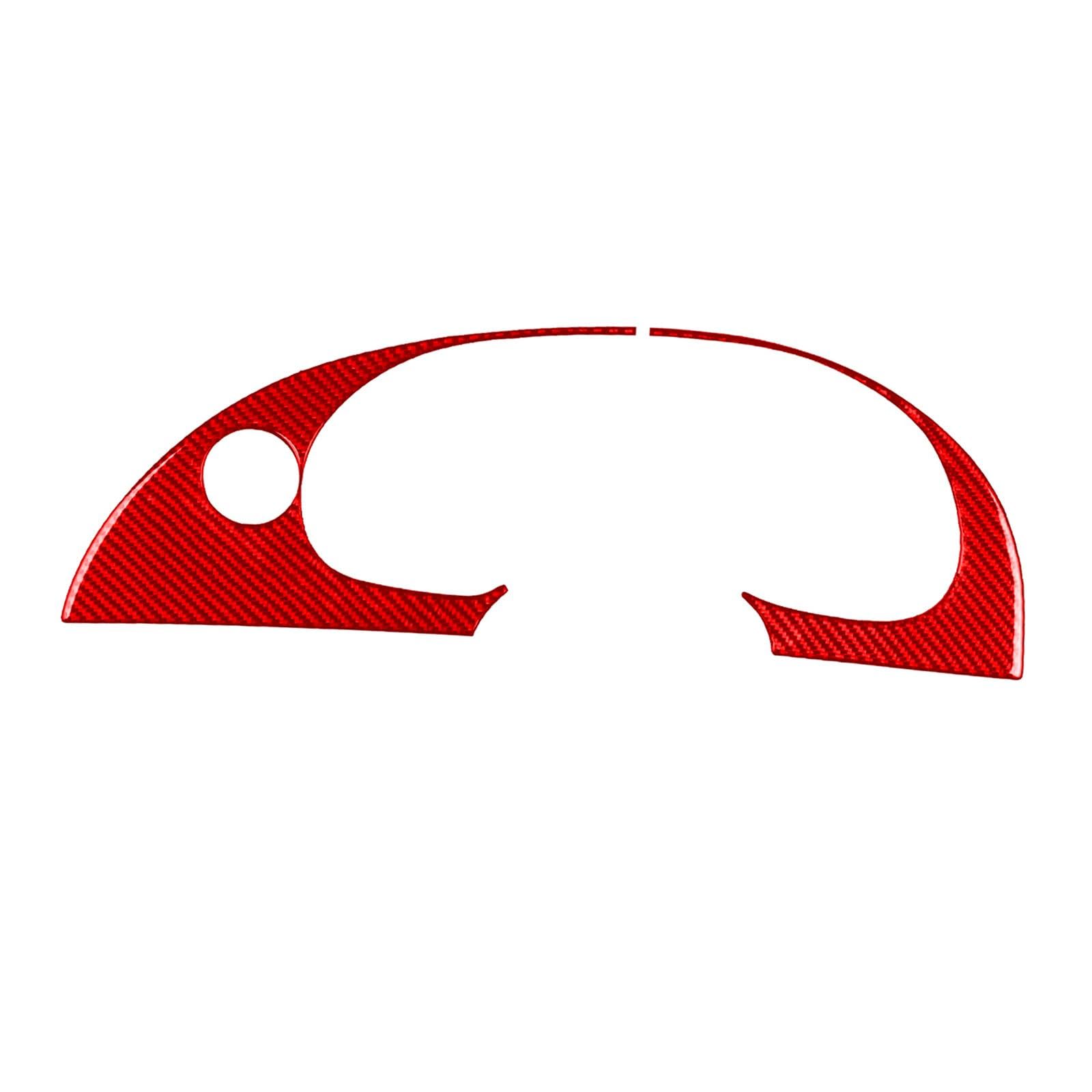 BaotyJie Dashboard Instrument Cluster Panel Deckel Carbonfaser Autozubehör für 2001-2004 Reparaturteile Professionelle, Rot von BaotyJie