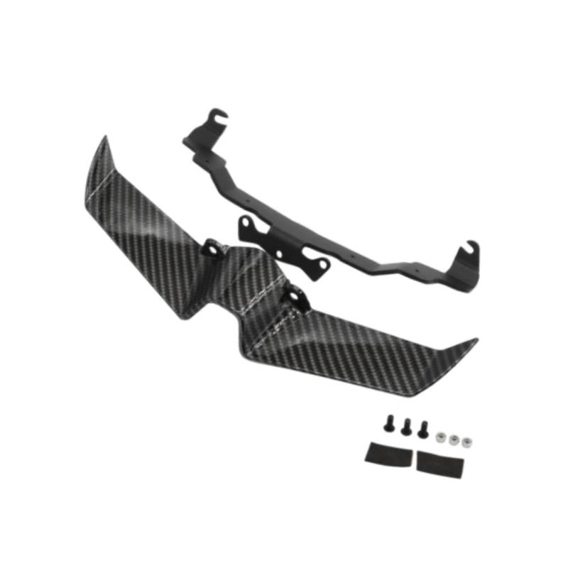 BaotyJie Motorrad-Frontspoiler, Motorrad-Verkleidungs-Winglets, stilvoller Ersatz-Windabweiser für MT 10, MT 10 SP, Reparaturteile, Carbonfaser-Muster von BaotyJie