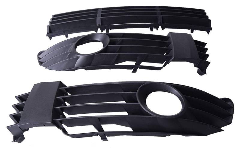 Bapmic 3B0853666L Mitte Rechts Links Stoßstange Gitter Grill Set für Passat/Variant 1.6/1.8T/1.9TDI/2.0/2.3/2.5TDI von Bapmic