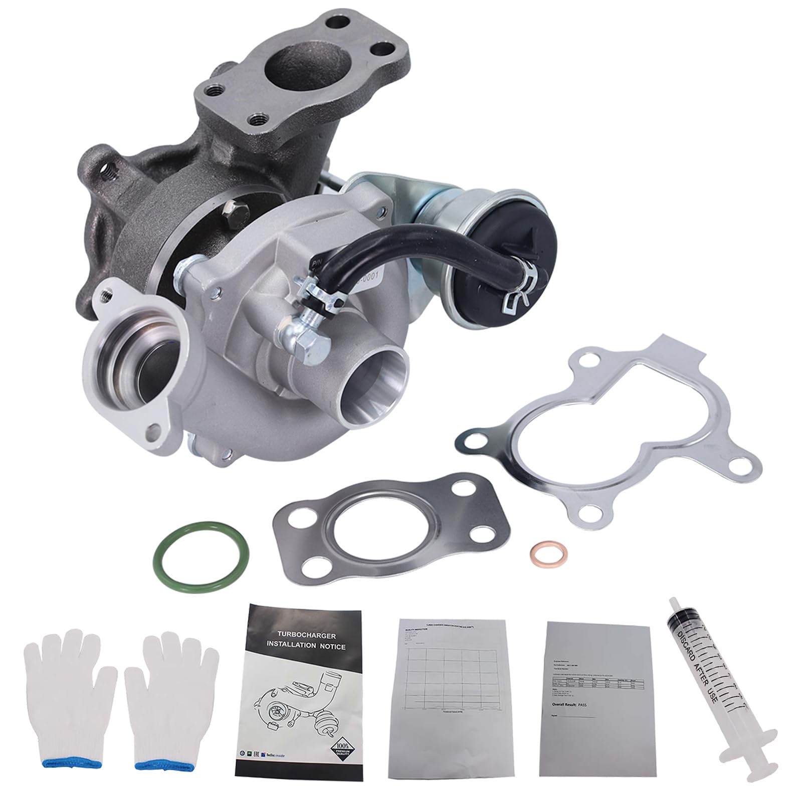 Bapmic Turbolader Kompatibel mit C2 C3 I Fiesta V VI 1.4 TDCi Xsara 1.4 HDi 206+ 206 SW DV4TD Abgasturbolader 54359700001 von Bapmic