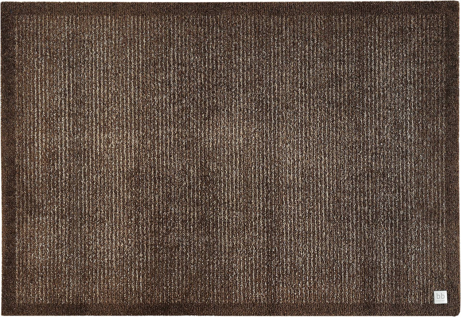 Barbara Becker Fußmatte Gentle, Schmutzfangmatte waschbar, für Eingangsbereich Wohnungstür, Fußabstreifer, Türmatte, Braun, 67 x 110 cm von Barbara Becker