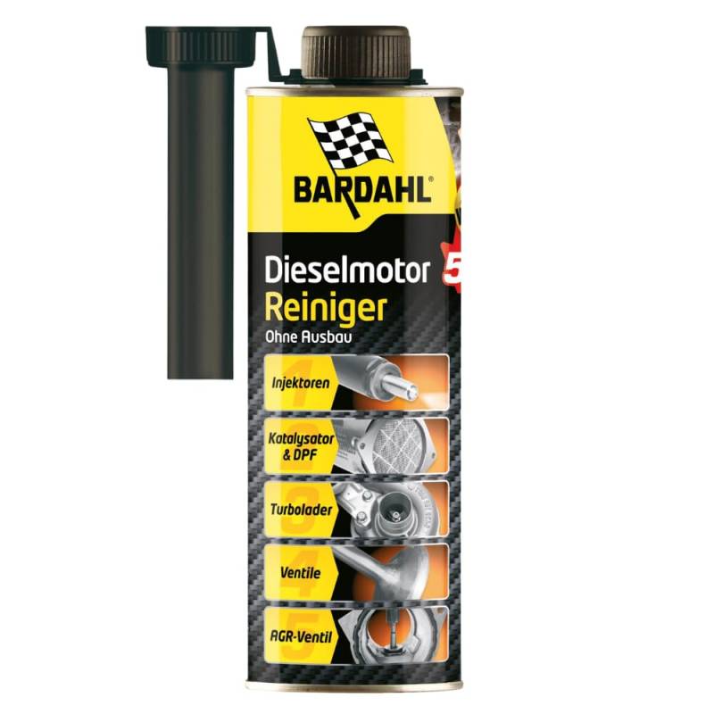 Bardahl Diesel Motorenreiniger 5 in 1 | Systemreiniger für Dieselmotoren - Reinigung Ventile AGR Dieselpartikelfilter DPF Einspritzdüsen Injektoren - 500 ml (2) von Bardahl